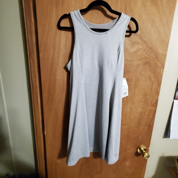 Harmony Balance Nwt. Sz Med. Yoga Gym Dress. Racerback Grey. - Picture 1 of 9